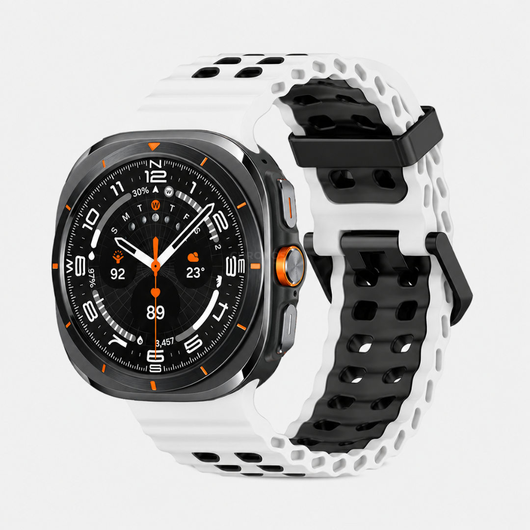Samsung Watch Band - Ultra (Sport Marin) - White / Black - Watch Band
