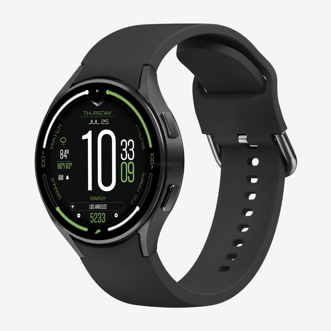 Silicone Sport Watch Band - Black / Galaxy Watch 4 44mm - Watch Band