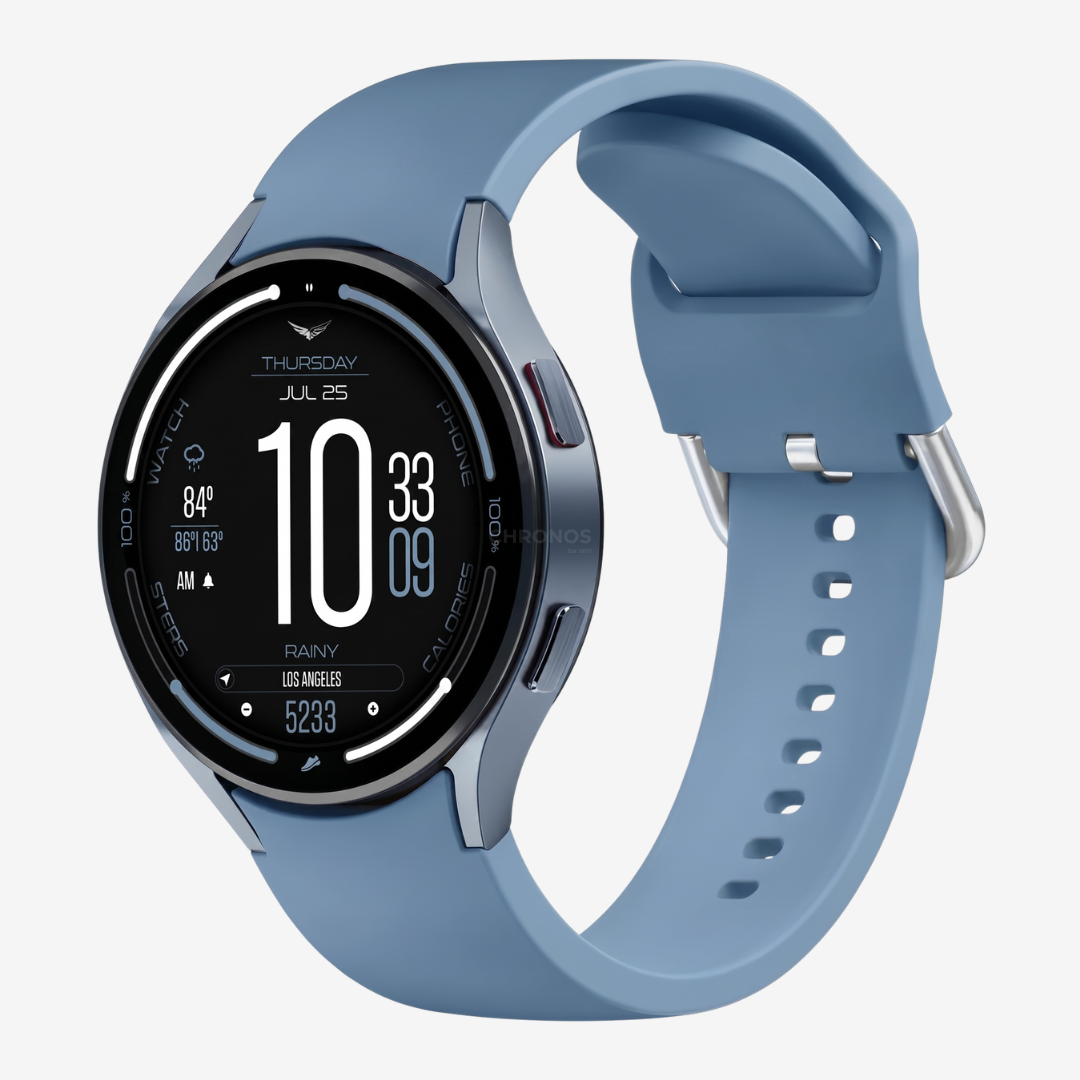 Silicone Sport Watch Band - Ocean Blue / Galaxy Watch 4 44mm - Watch Band