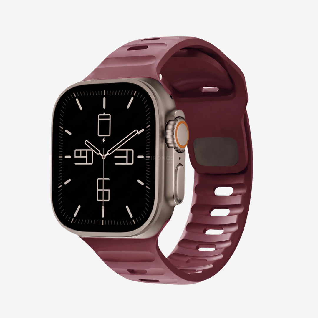 Sport Rugged Apple Watch Band - Wine Red / 38mm 40mm 41mm - Watch Band