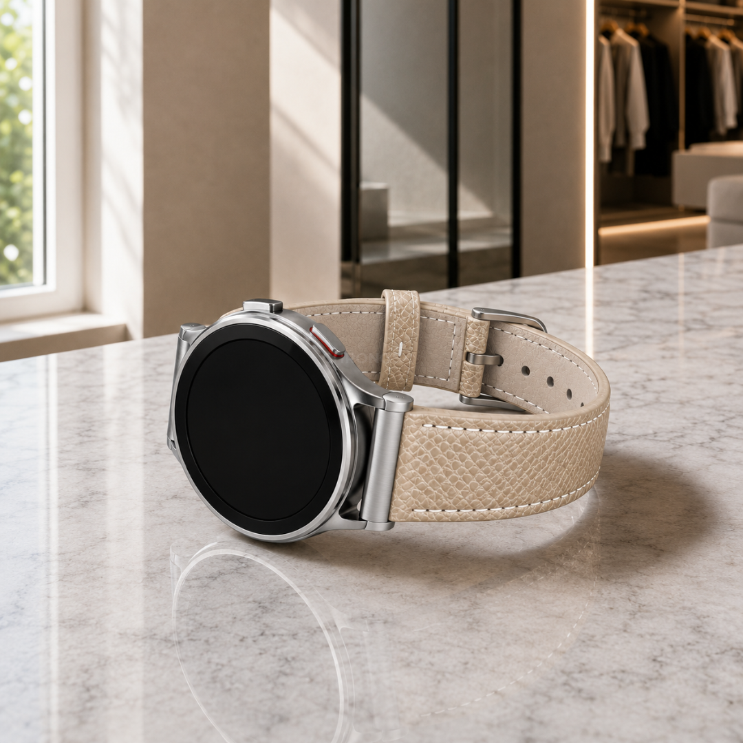 The Chromatic - Bracelet Samsung 20Mm (Genuine Grained Leather) - Watch Band