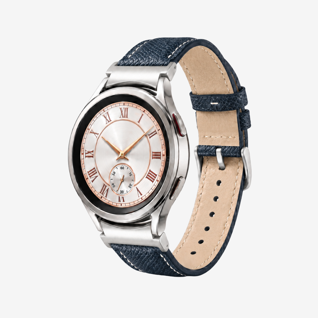 Le Chromatique - Bracelet Samsung 20Mm (Cuir Véritable Grainé) - Watch Band