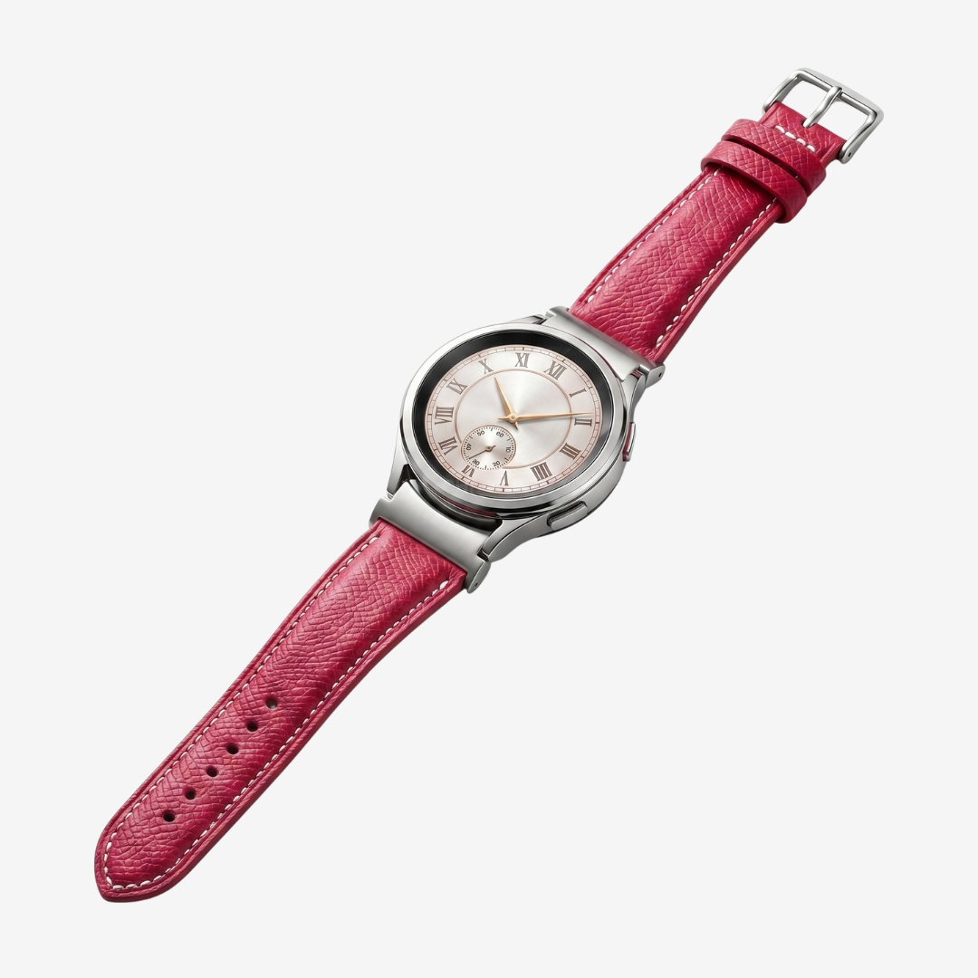 Le Chromatique - Bracelet Samsung 20Mm (Cuir Véritable Grainé) - Watch Band