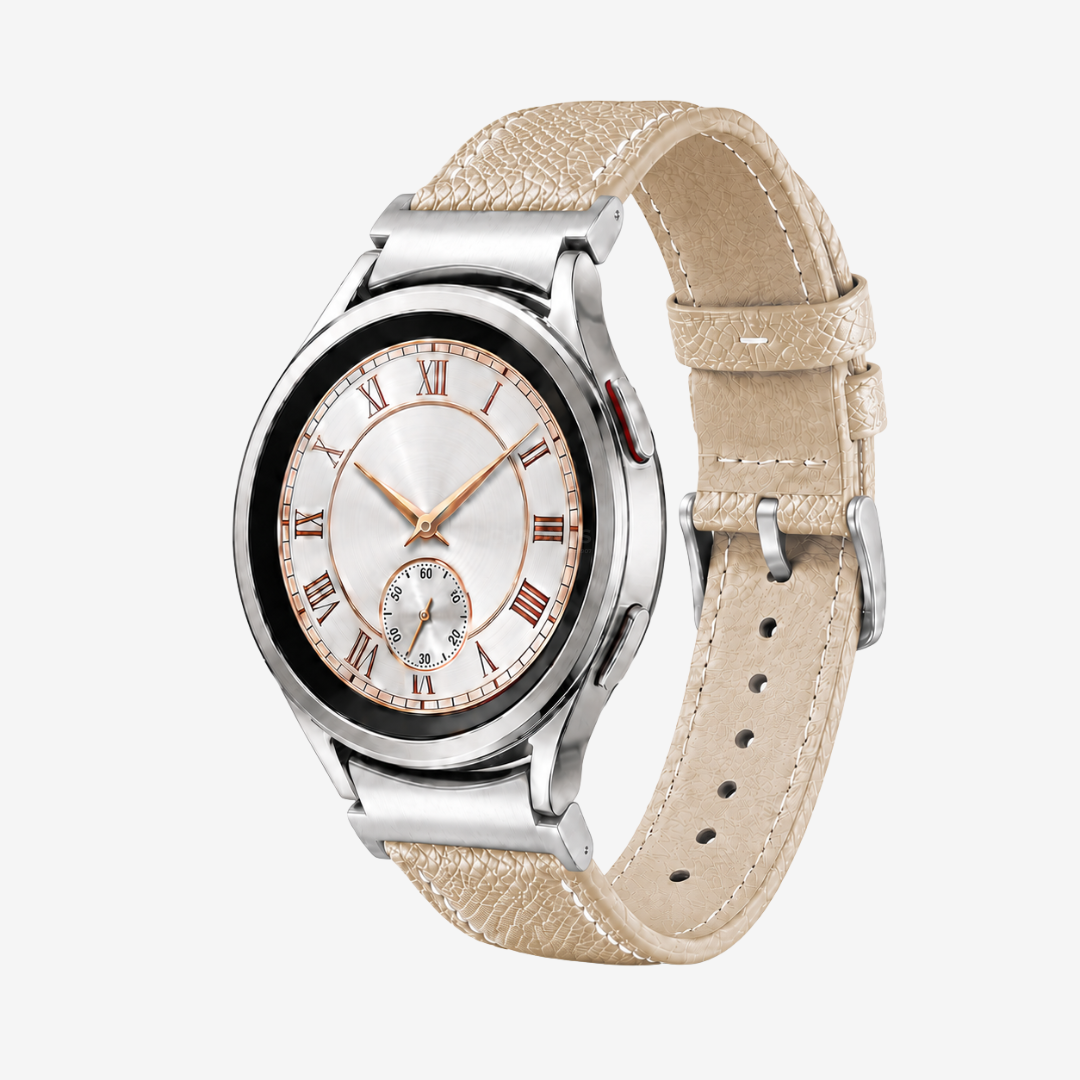 Le Chromatique - Bracelet Samsung 20Mm (Cuir Véritable Grainé) - Watch Band