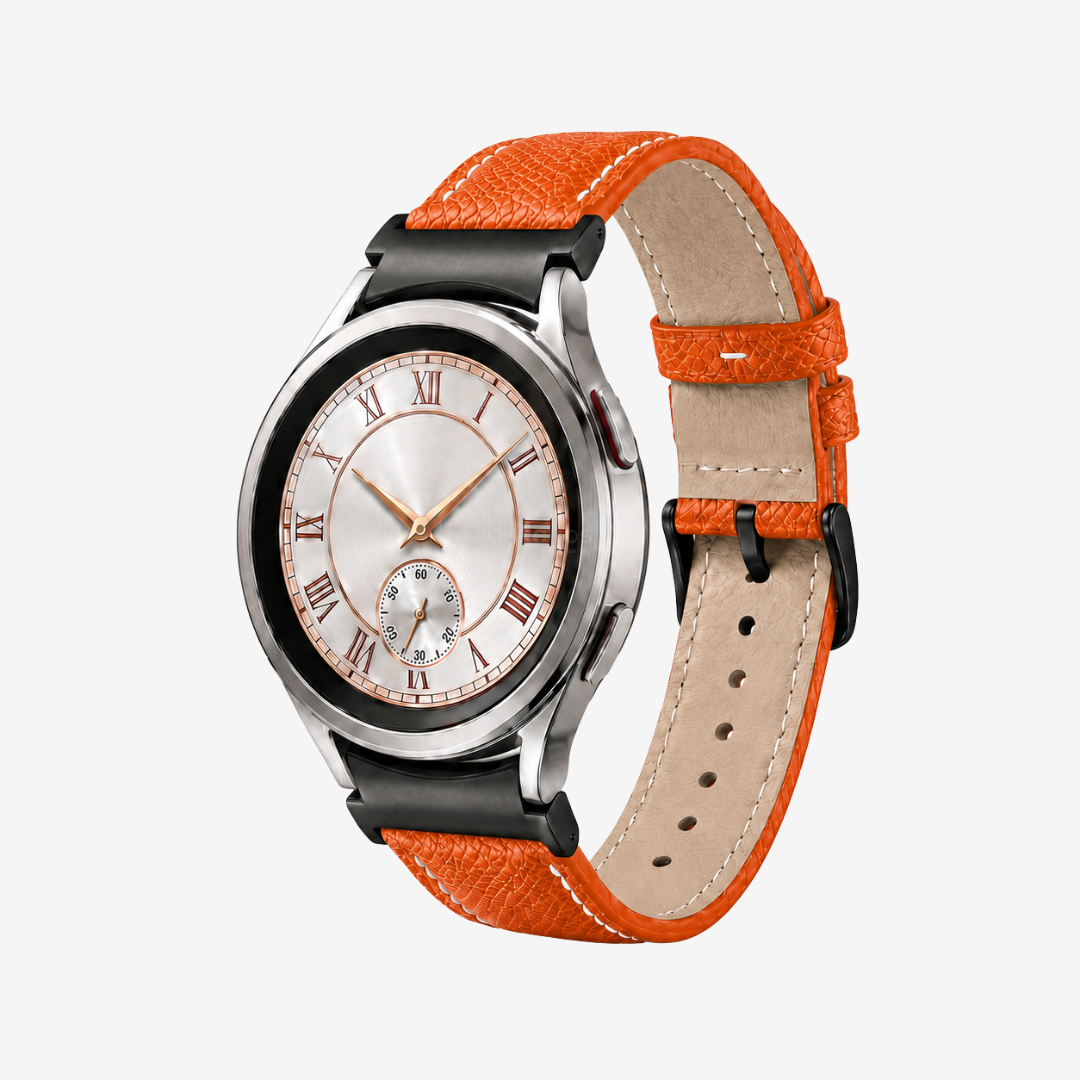 Le Chromatique - Bracelet Samsung 20Mm (Cuir Véritable Grainé) - Watch Band