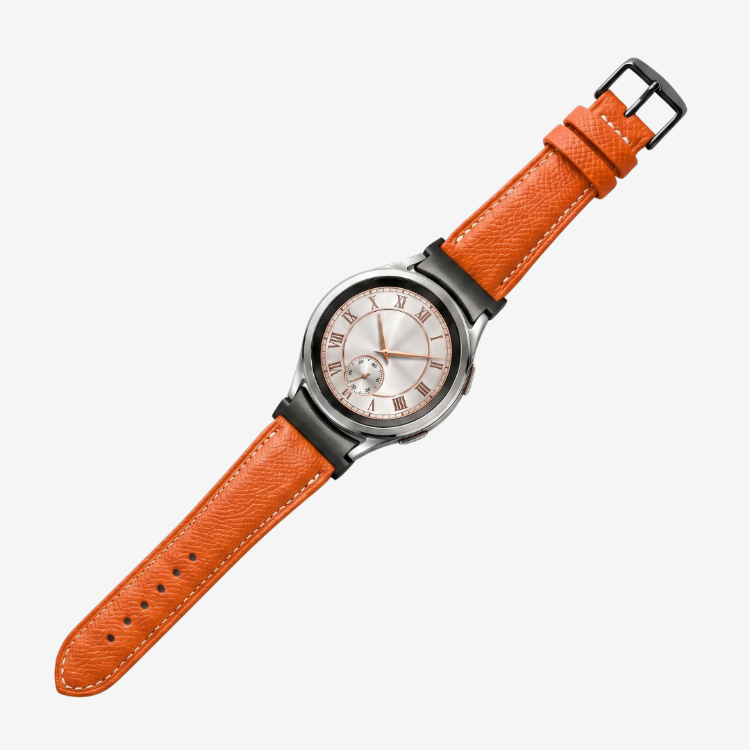 Le Chromatique - Bracelet Samsung 20Mm (Cuir Véritable Grainé) - Watch Band