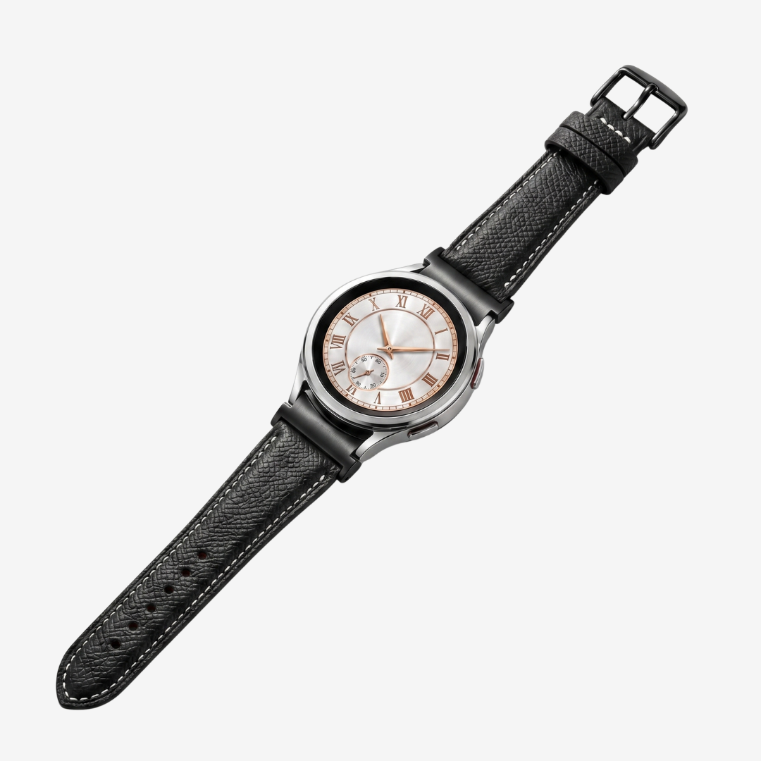 Le Chromatique - Bracelet Samsung 20Mm (Cuir Véritable Grainé) - Watch Band