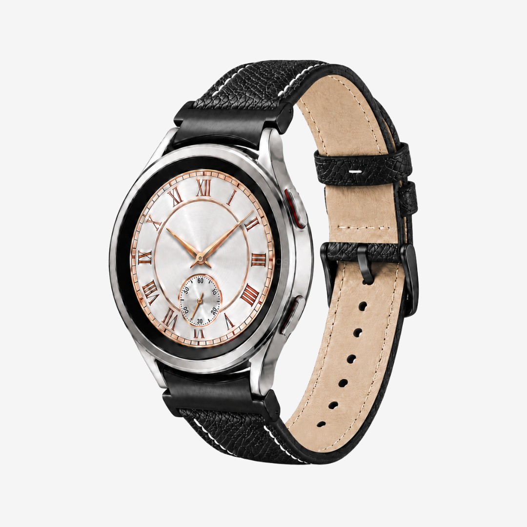 Le Chromatique - Bracelet Samsung 20Mm (Cuir Véritable Grainé) - Watch Band