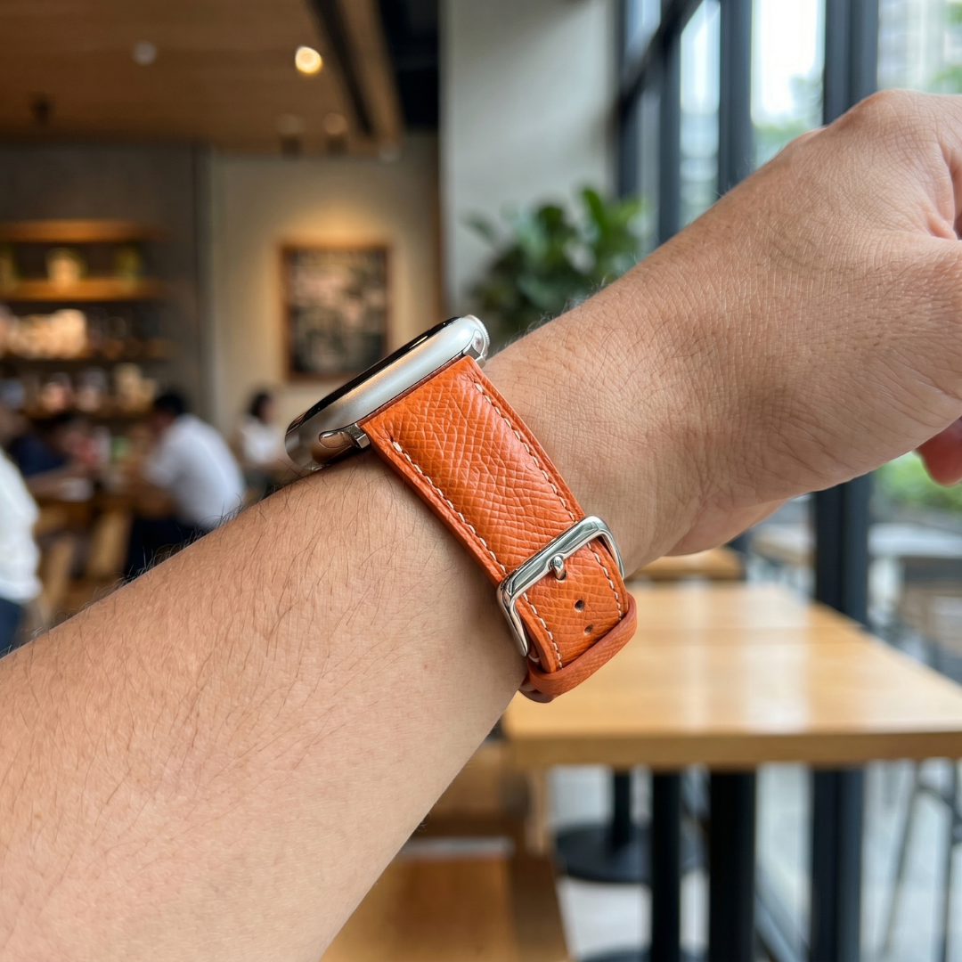 Le Chromatique - Bracelet Samsung Galaxy Watch 8 (Cuir Véritable Grainé) - Watch Band