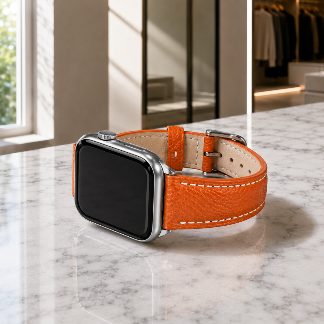 The Chromatic- Bracelet Samsung Galaxy Watch 8 (Genuine Grained Leather) - Watch Band