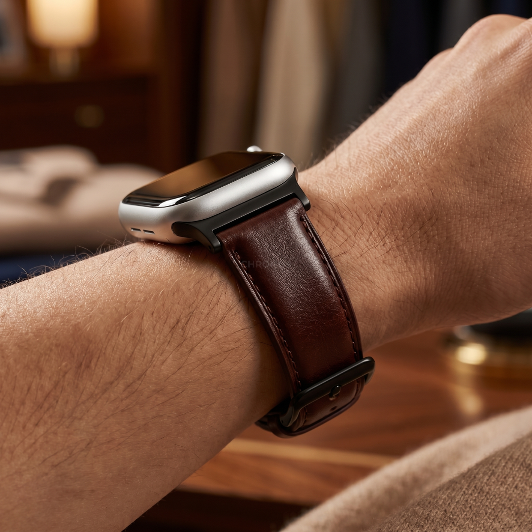 L’Intemporel - Bracelet Samsung Ultra (Cuir Véritable Lisse) - Watch Band