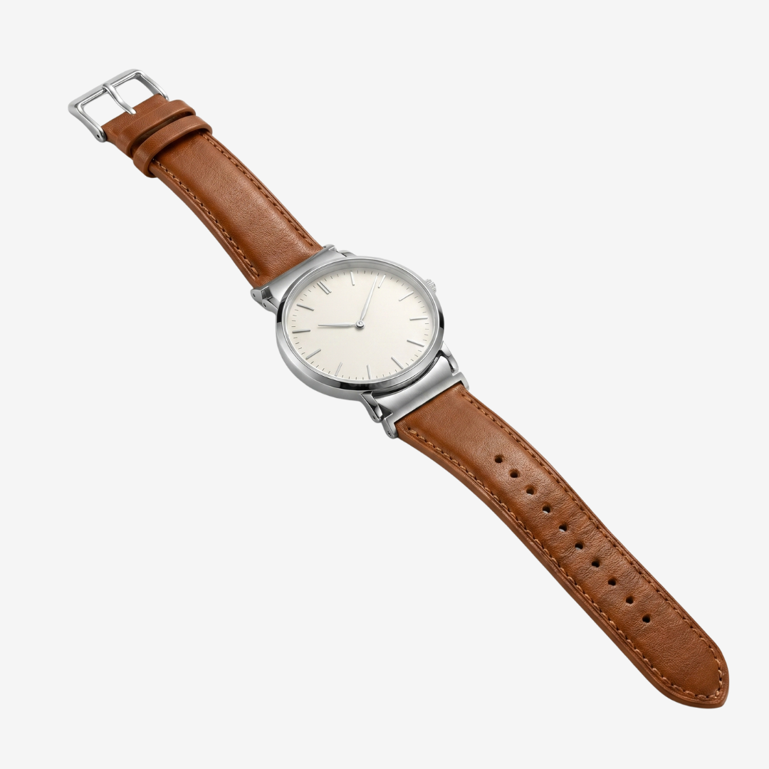 L’Intemporel - Bracelet Samsung 20Mm (Cuir Véritable Lisse) - Watch Band