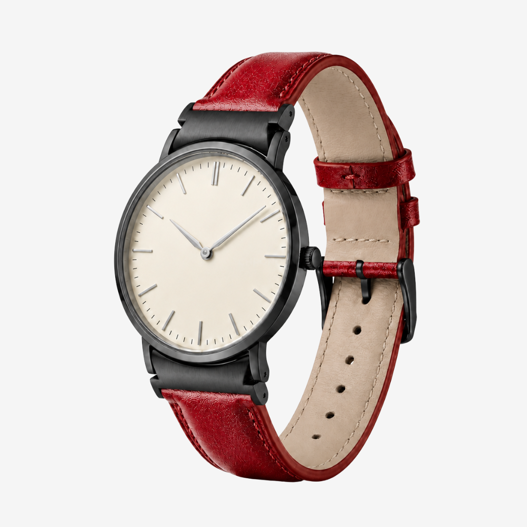 L’Intemporel - Bracelet Samsung 20Mm (Cuir Véritable Lisse) - Watch Band