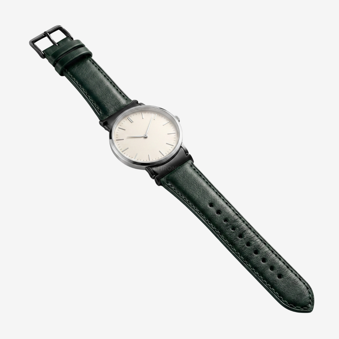 L’Intemporel - Bracelet Samsung 20Mm (Cuir Véritable Lisse) - Watch Band