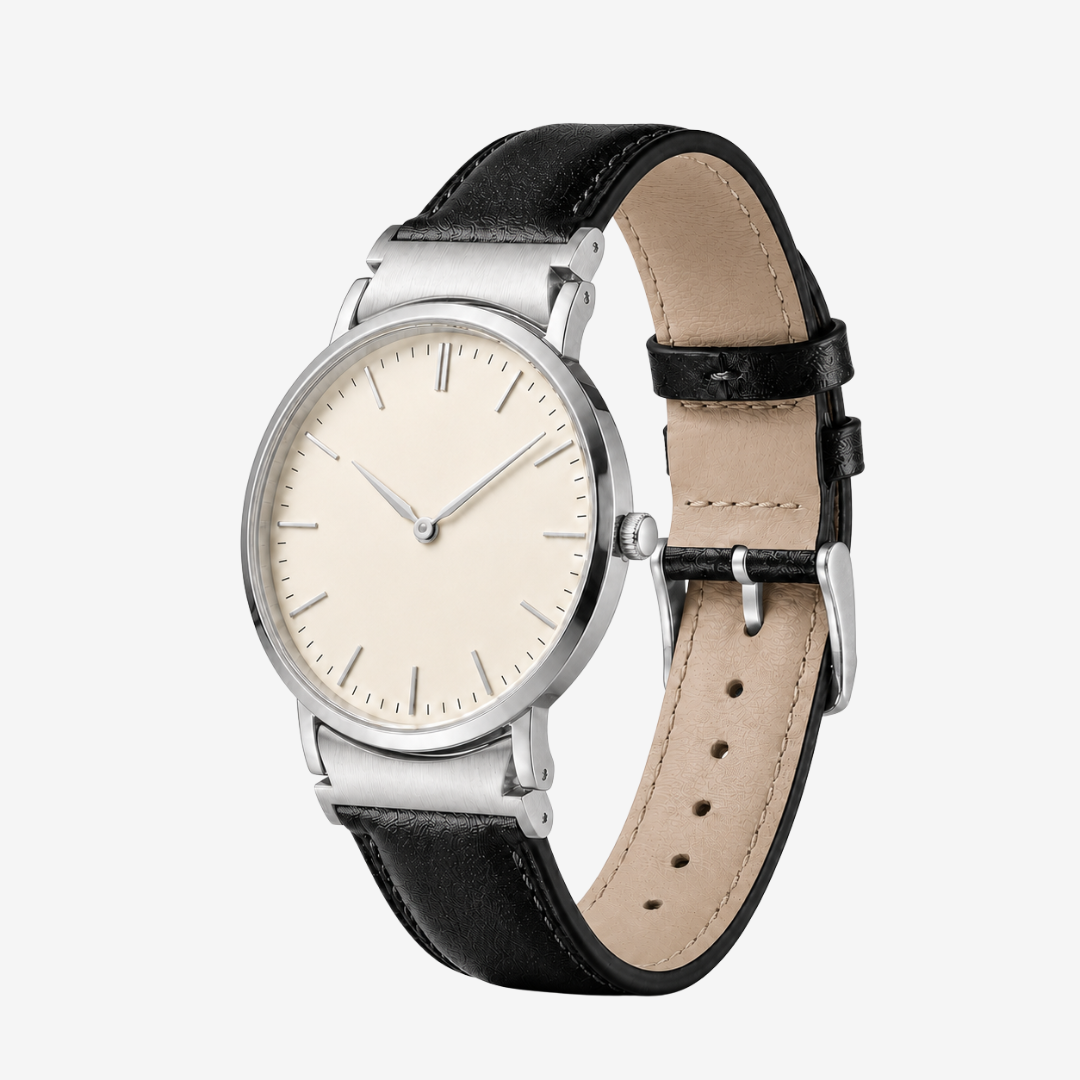 L’Intemporel - Bracelet Samsung 20Mm (Cuir Véritable Lisse) - Watch Band