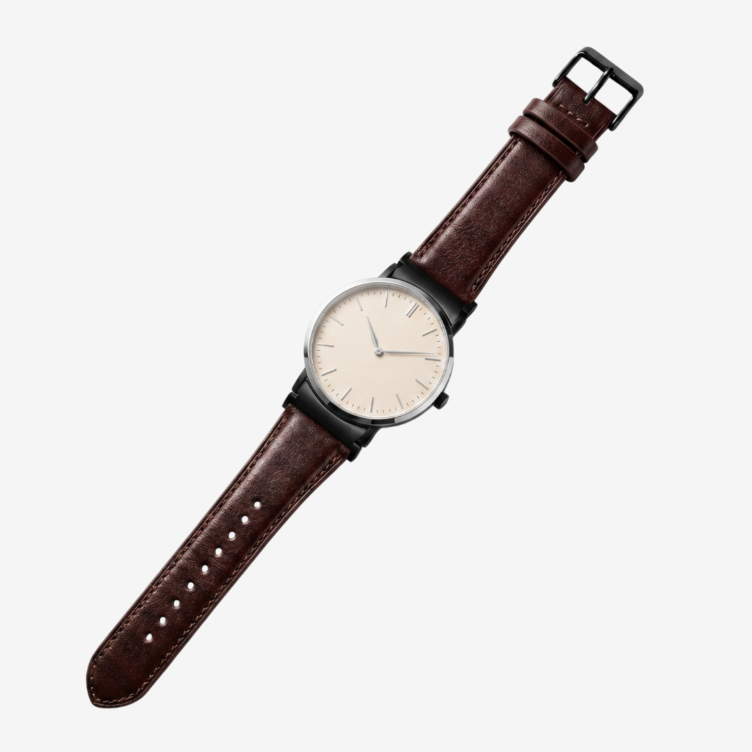 L’Intemporel - Bracelet Samsung 20Mm (Cuir Véritable Lisse) - Watch Band