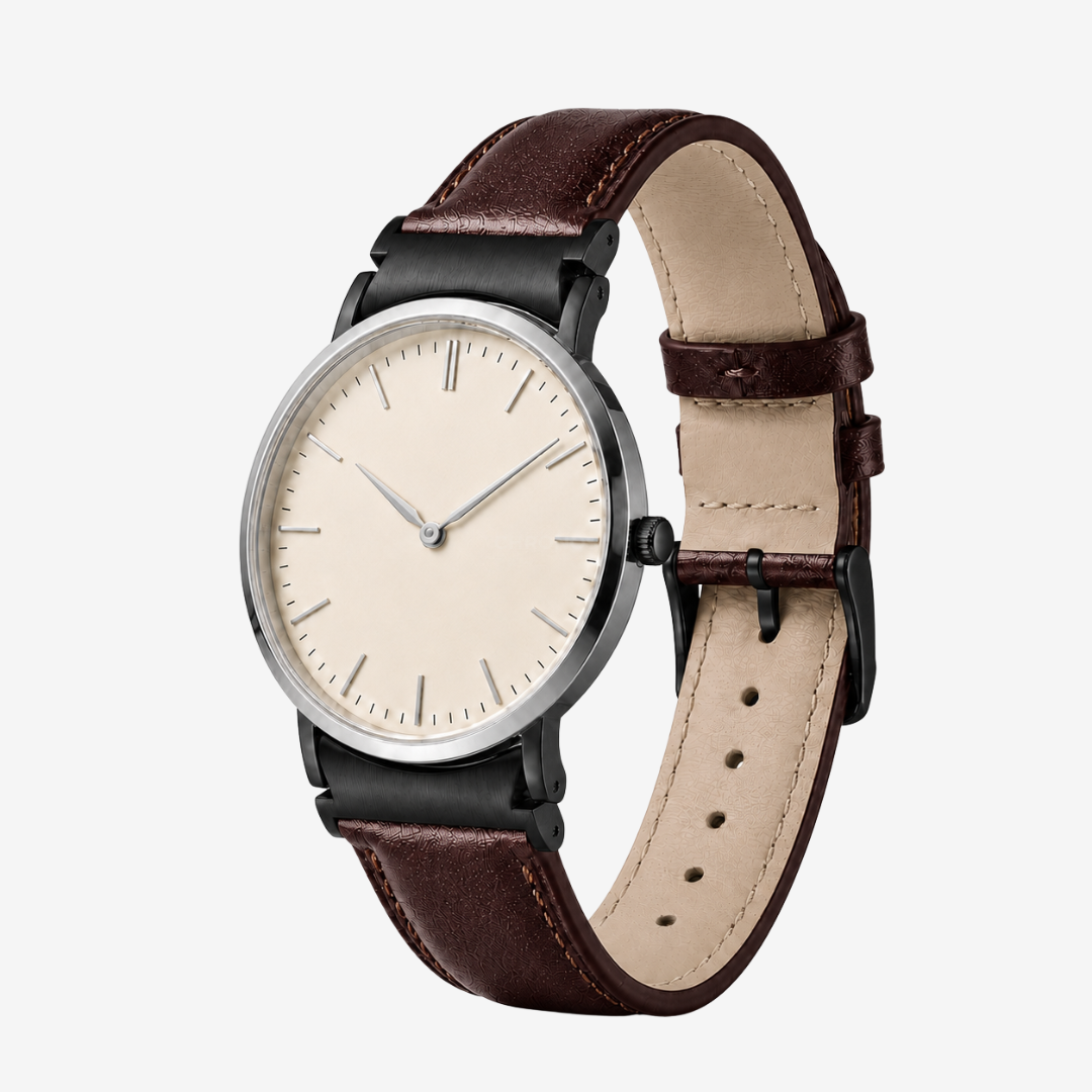 L’Intemporel - Bracelet Samsung 20Mm (Cuir Véritable Lisse) - Watch Band