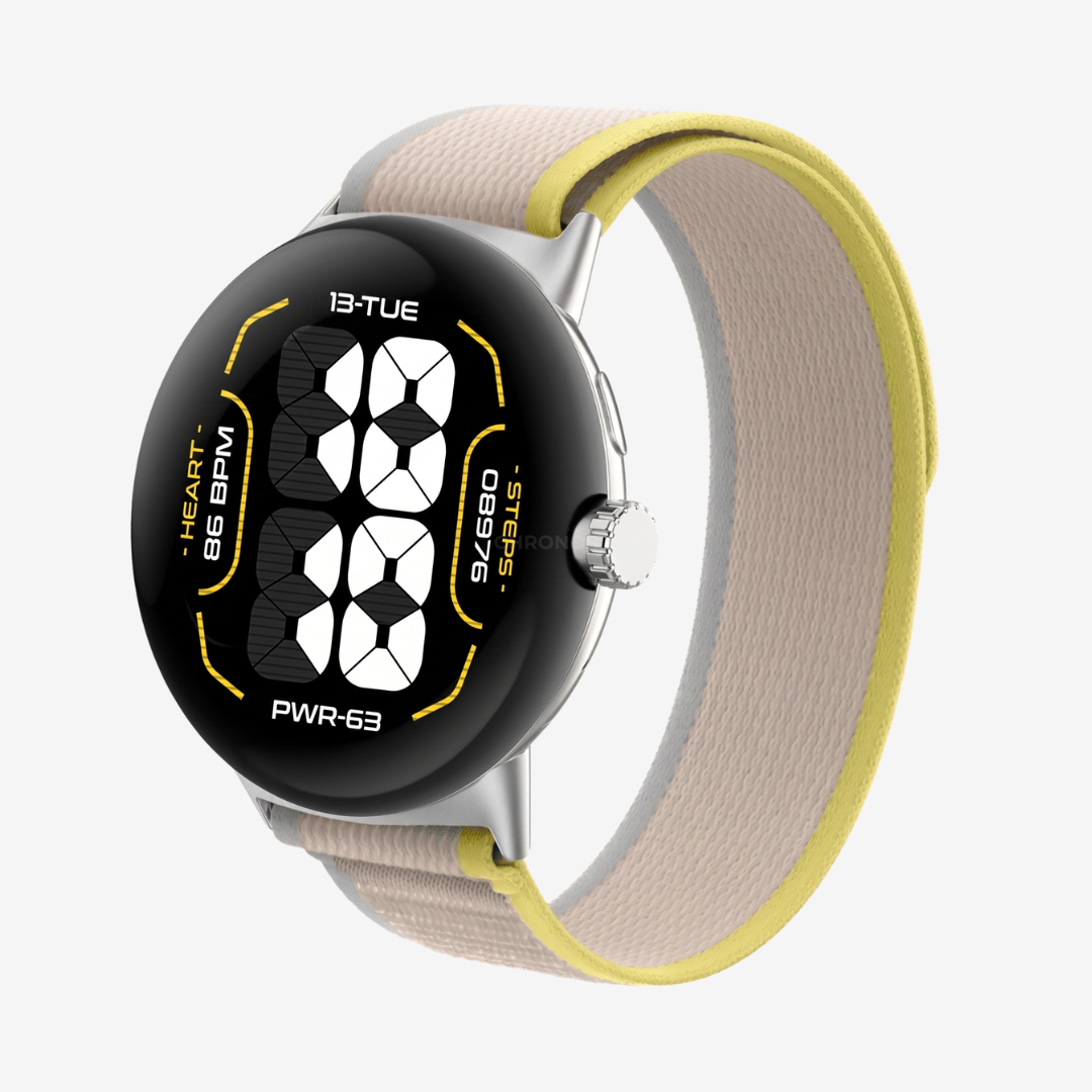 Trail Loop Watch Band - Yellow-Gray / Google Pixel Watch - Watch Band
