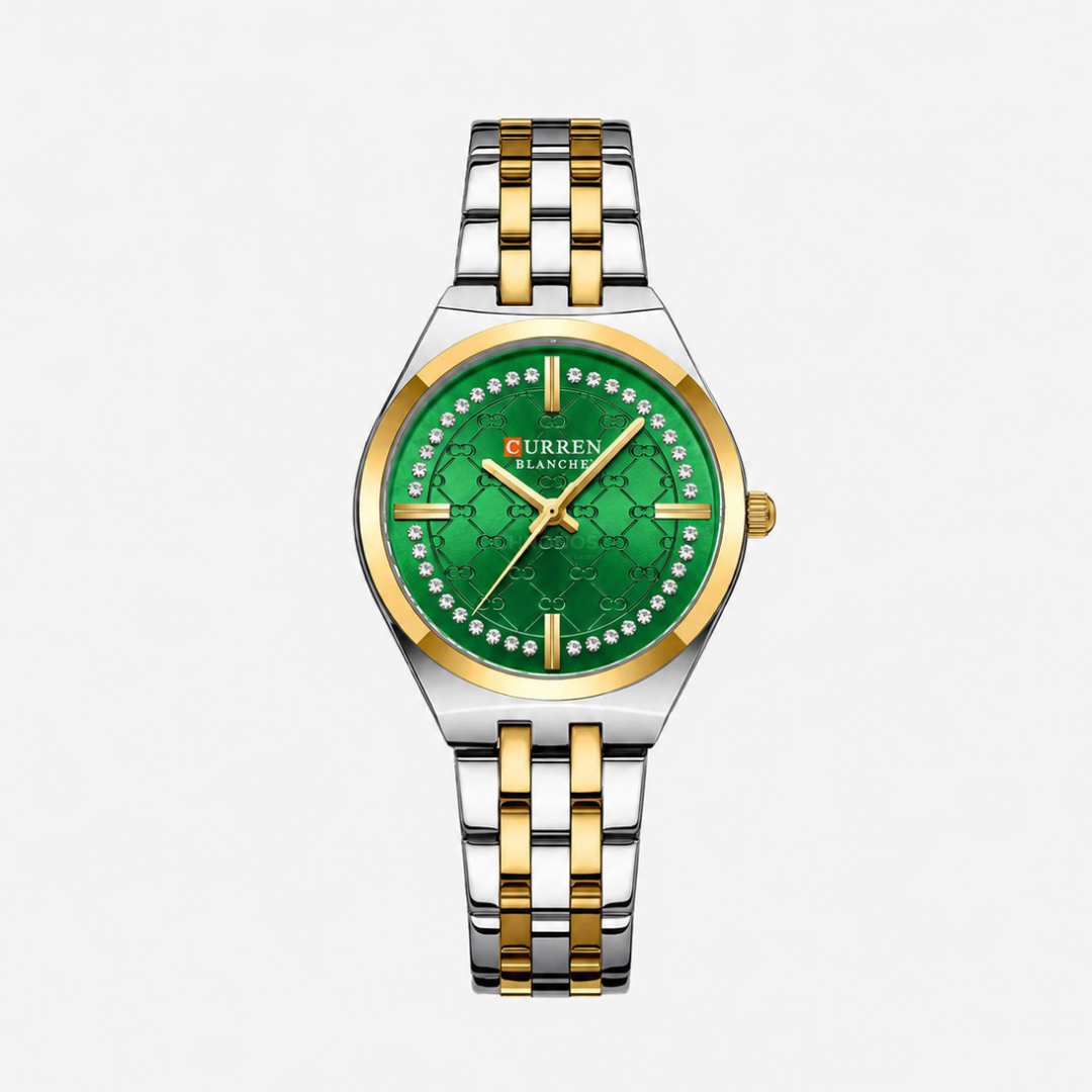Watch – Agata – 30mm - Green / Two Tone - Watch