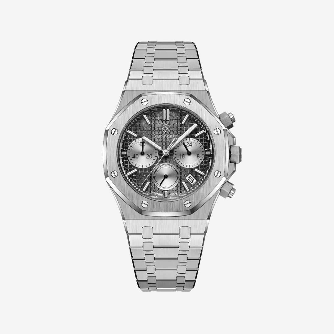 Watch – Aurelio – 42mm - Silver Black - Watch
