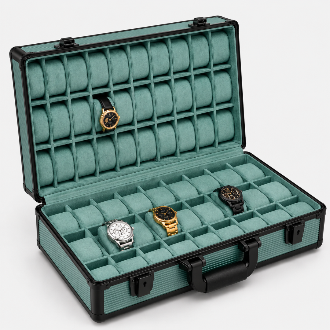 Watch Box – Imperium 66 Slots - Teal Green - Watch Box