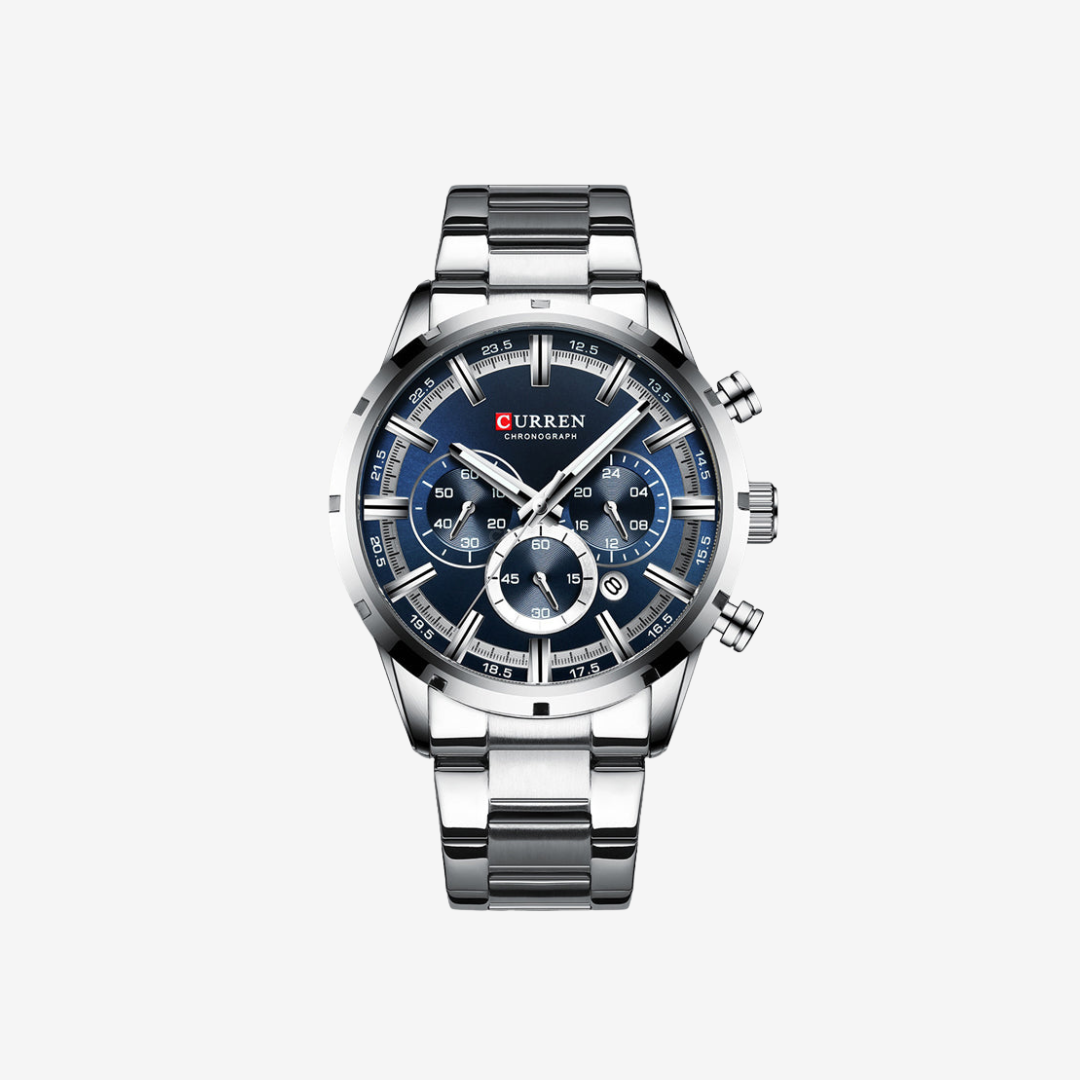 Watch – Cagliari – 47mm - Silver Blue - Watch