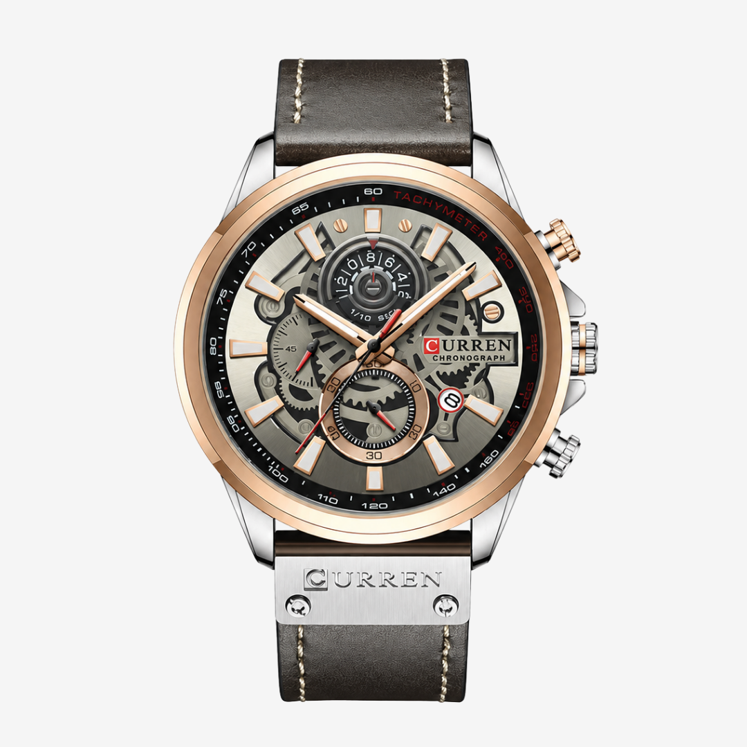 Watch – Lecce – 48mm - Taupe / Rose Gold - Watch