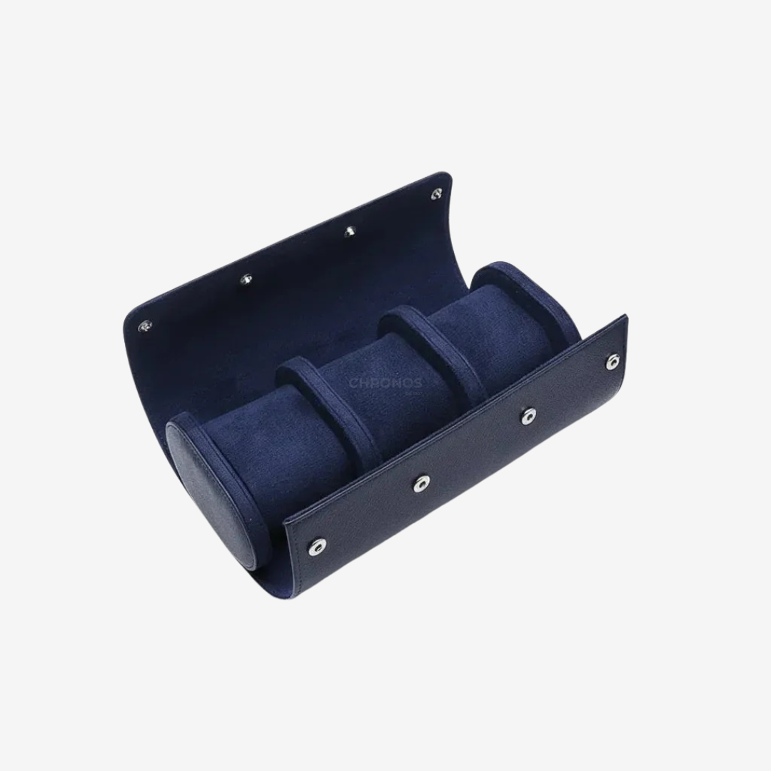 Watch Roll – Majestic Leather 3 Slots - Watch Roll