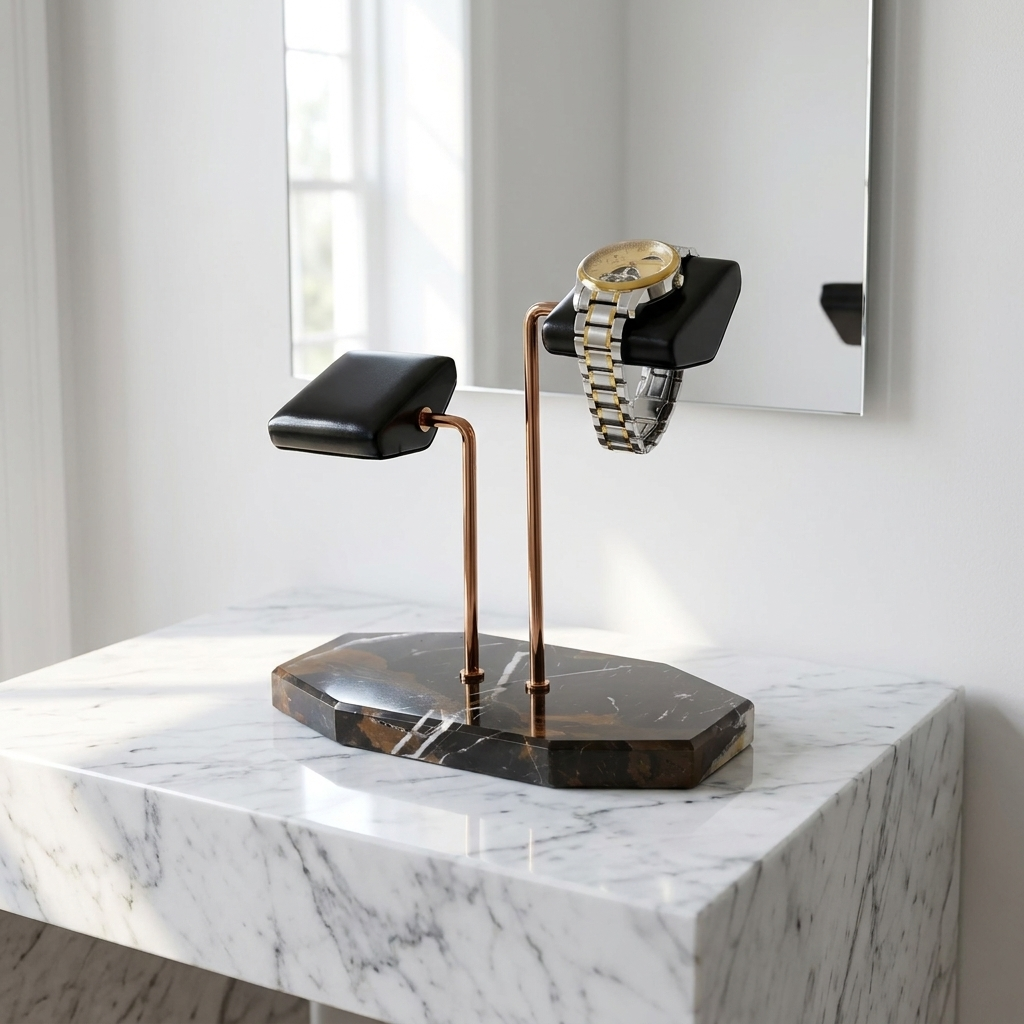 Watch Stand – Brown Marble - Watch Stand