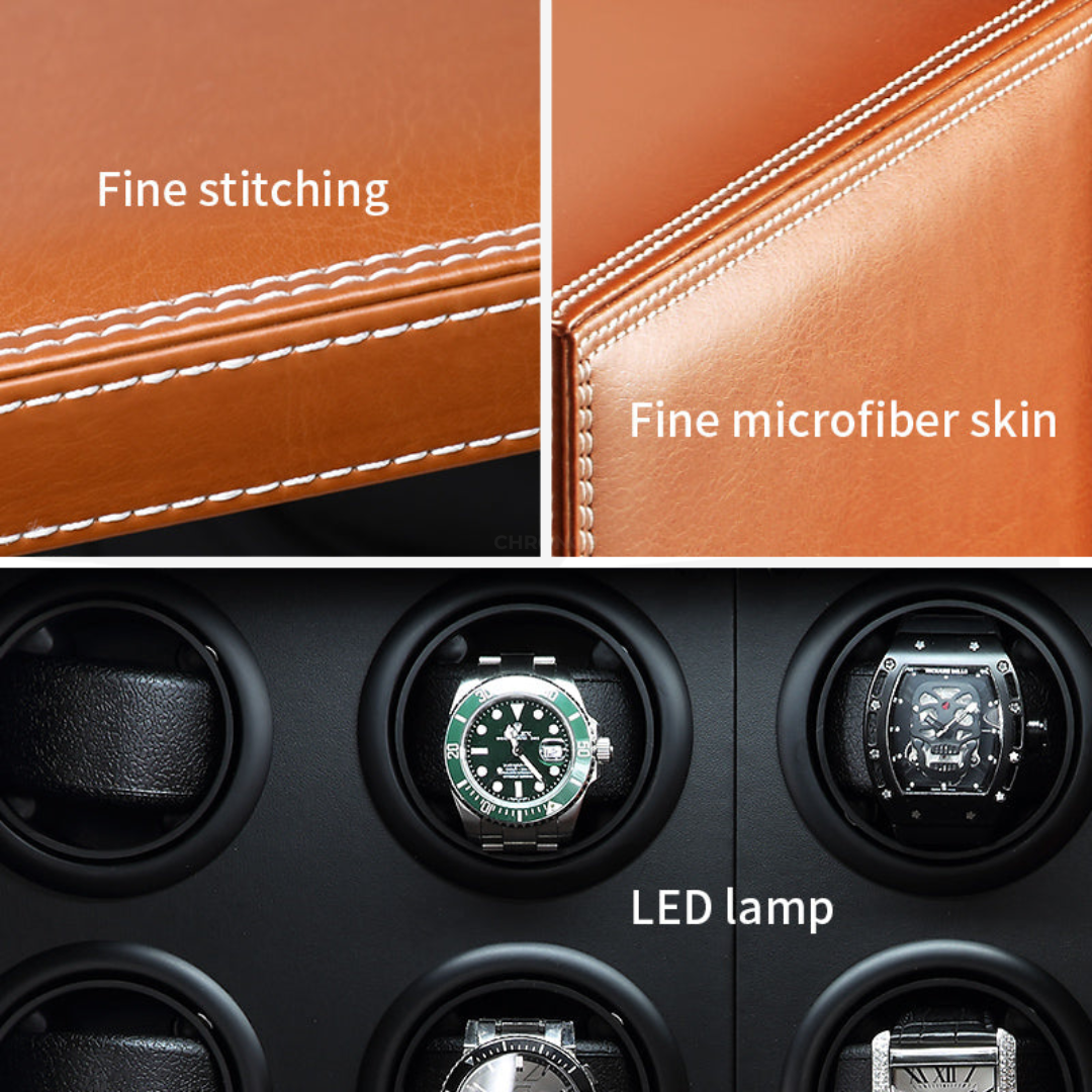 Watch Winder - Black Time Guardian 4 Slots - Watch Winder
