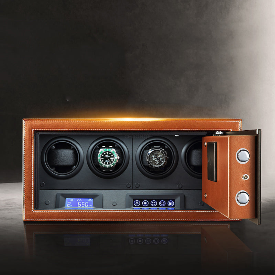 Watch Winder - Black Time Guardian 4 Slots - Watch Winder